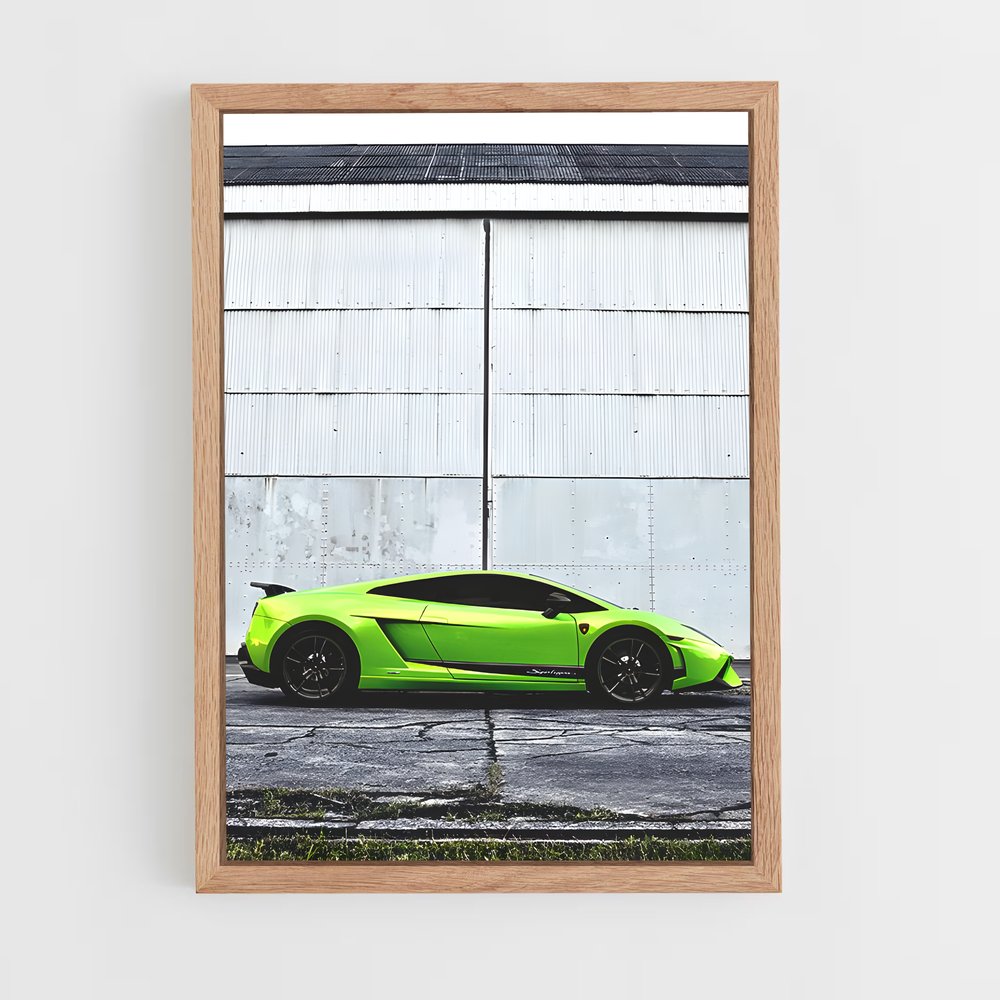 Poster Gallardo Vert Électrique – affiche Lamborghini (vue 4)